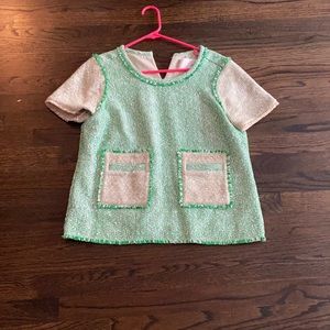 Jcrew tweed top size 8